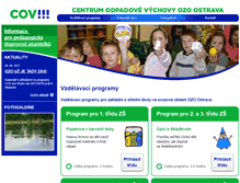 Tablet Screenshot of cov.ozoostrava.cz